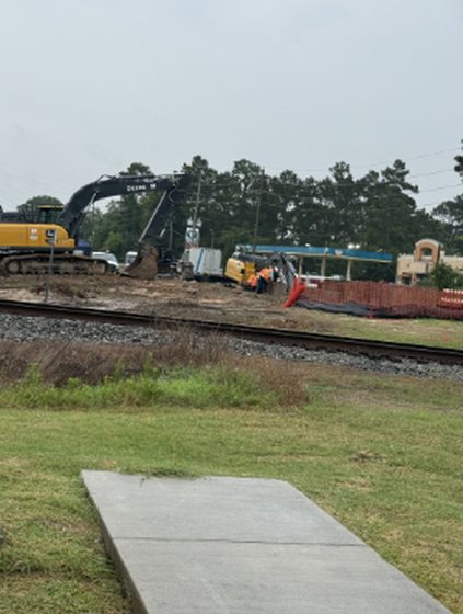 36-inch waterline crossing beneath UPRR tracks, Humble TX